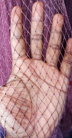 সম্পূর্ণ হাতে বোনা ছোট পাশের ৭ হাত ঝাকি জাল । Fully Hand-Made Professional Cast Net