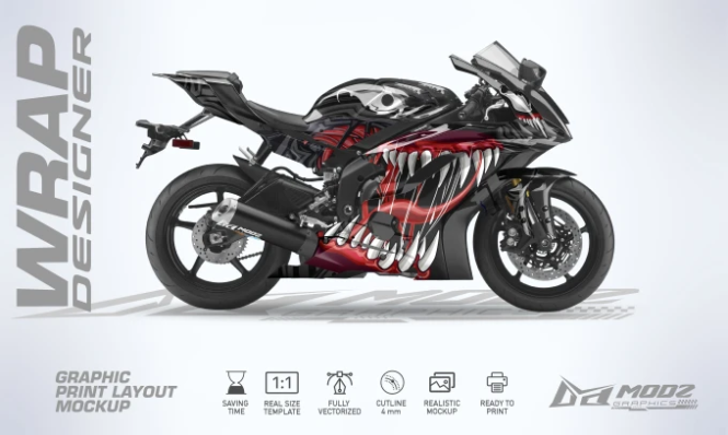 ইয়ামাহার ধাসু সাইকেল খরচা মাত্র টাকা | Motorcycle wrap services - Image 2